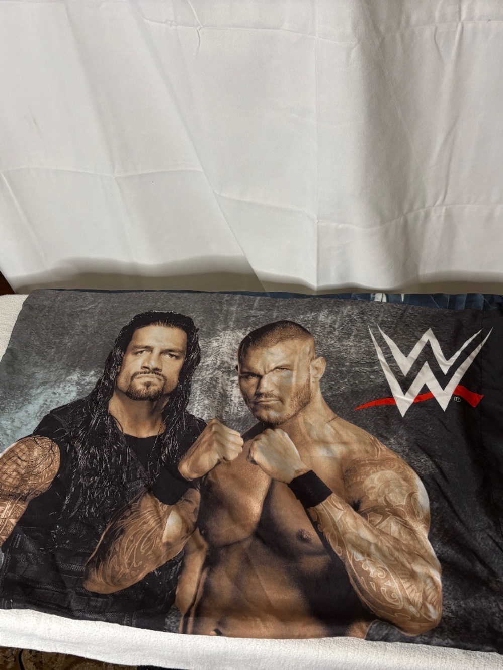 WWE Wrestling Reversible Pillowcase Roman Reigns John Cena Randy Orton 2015